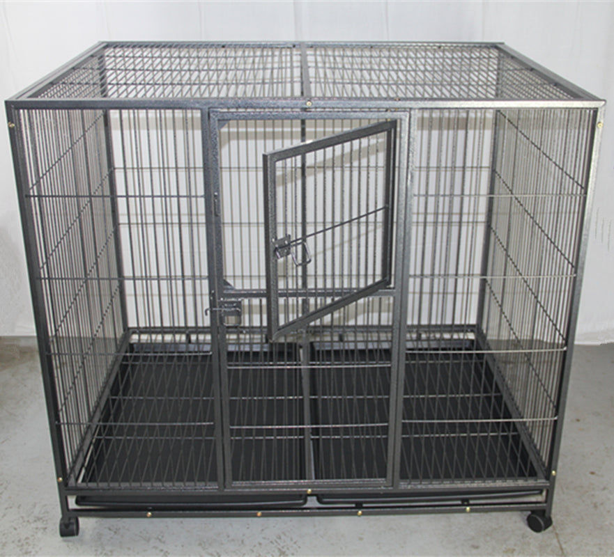 Heavy-Duty XXL Metal Pet Cage w/ Wheels & Tray, YES4PETS