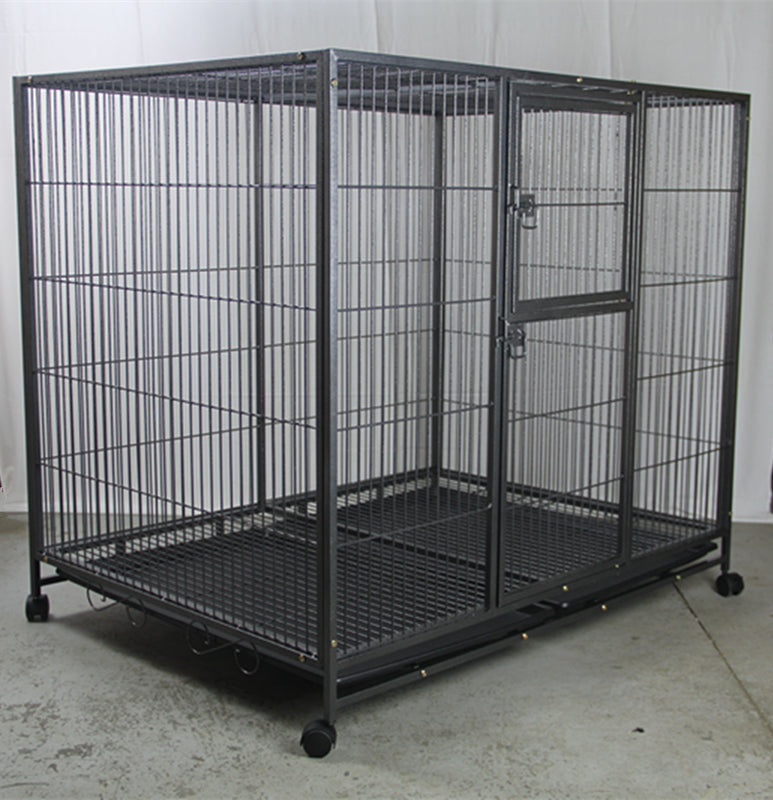 Heavy-Duty XXL Metal Pet Cage w/ Wheels & Tray, YES4PETS