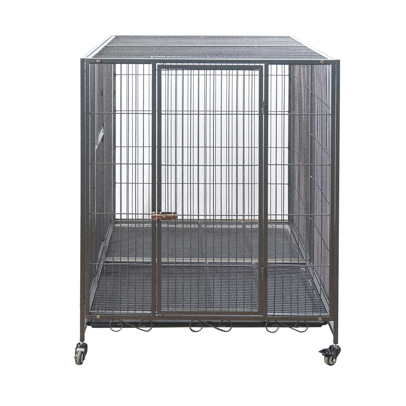 Heavy-Duty XXL Metal Pet Cage with Wheels & Tray