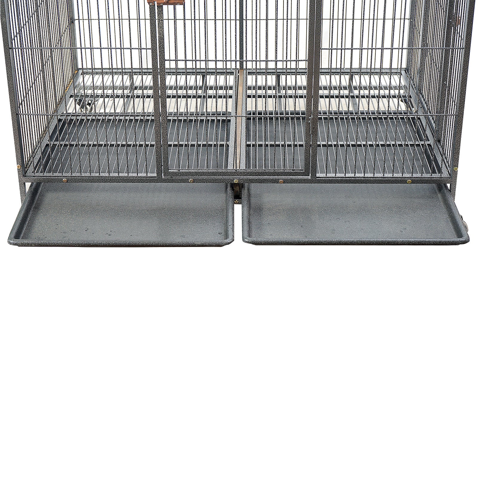 Heavy-Duty XXL Metal Pet Cage with Wheels & Tray