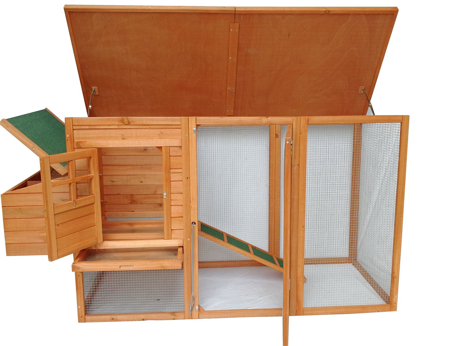 Durable Large Chicken Coop Hutch with Nesting Box, YES4PETS