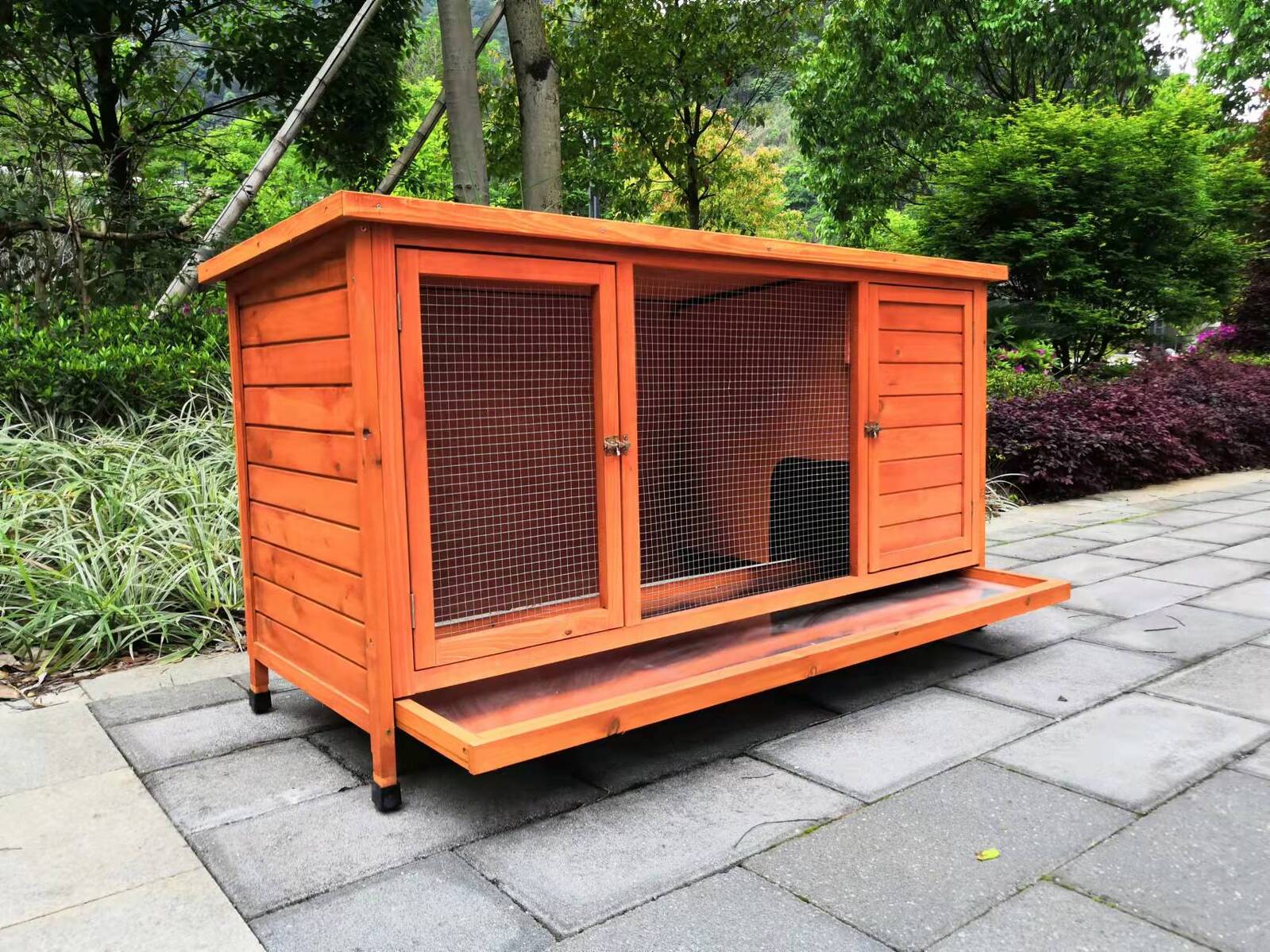 XXL Waterproof Rabbit Hutch, Ferret Cage w/Tray - YES4PETS