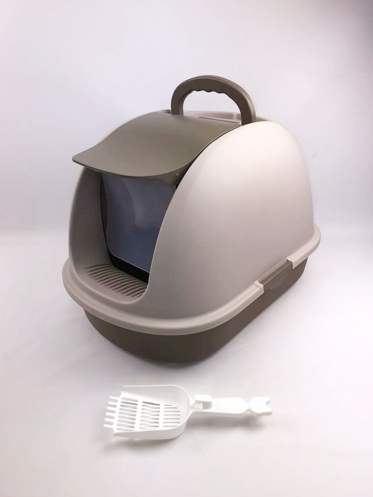 XL Hooded Cat Litter Box with Charcoal Filter and Scoop