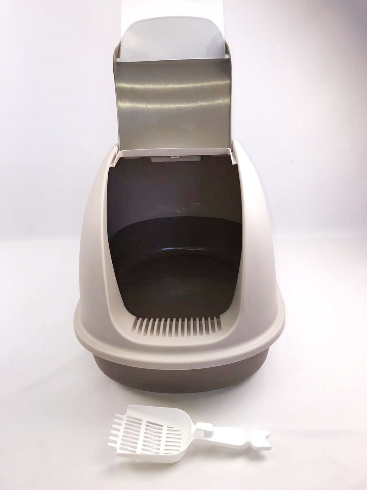 XL Hooded Cat Litter Box with Charcoal Filter and Scoop