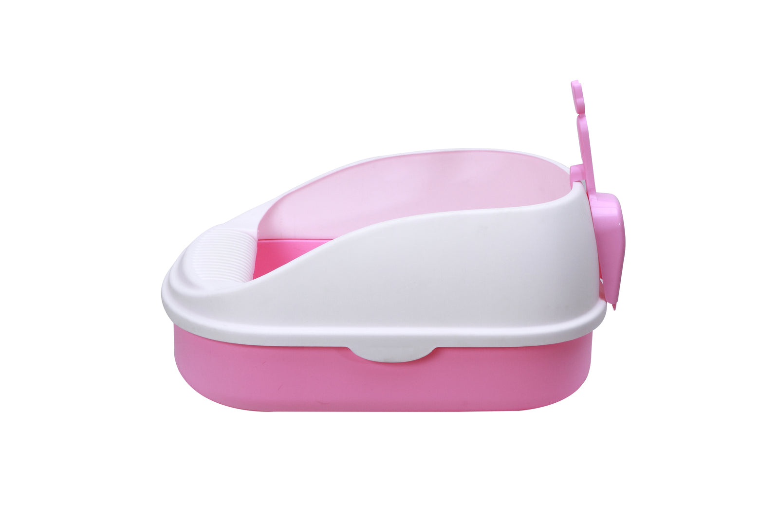 Large Non-Toxic Portable Cat Litter Box with Scoop, Pink