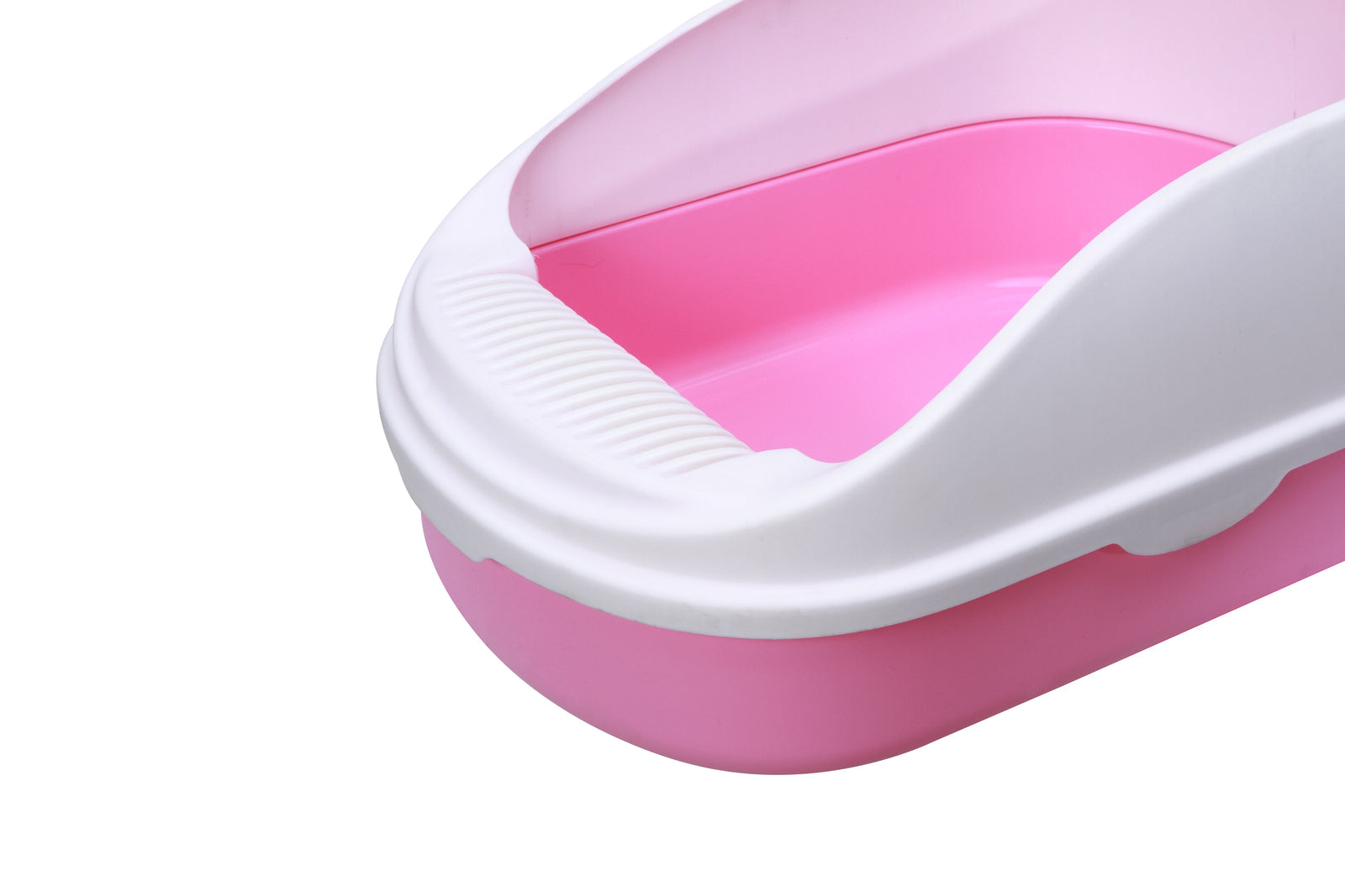 Large Non-Toxic Portable Cat Litter Box with Scoop, Pink