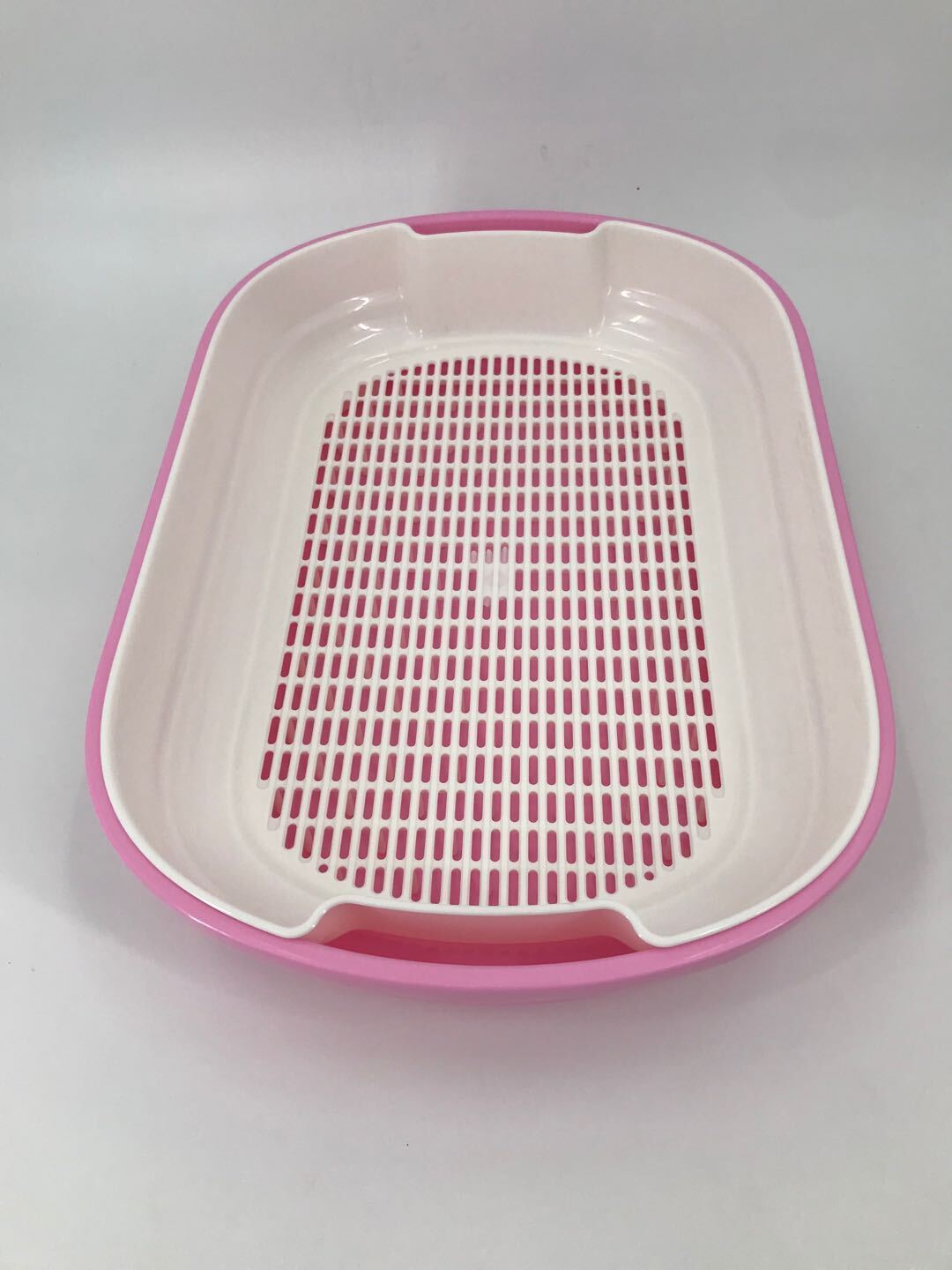 Large Non-Toxic Portable Cat Litter Box with Scoop, Pink