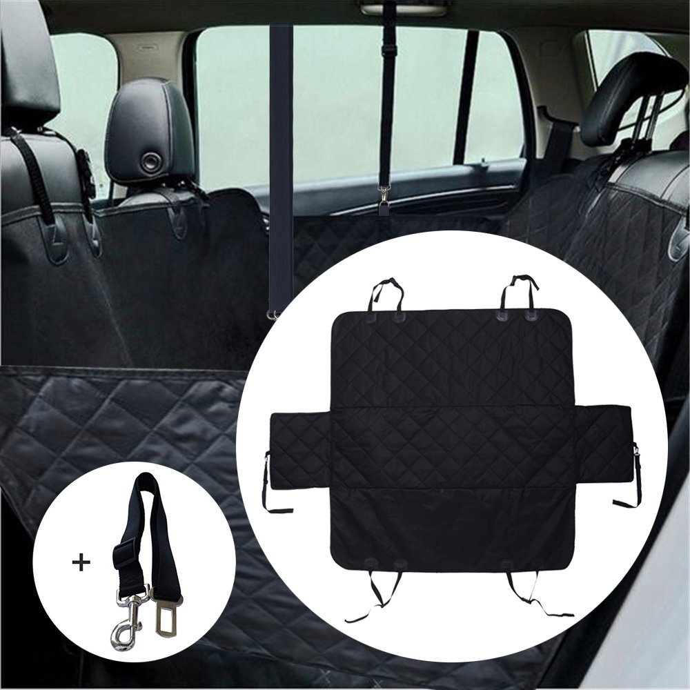 Waterproof 4-Layer Pet Car Seat Cover for Cars, Trucks & SUVs by YES4PETS