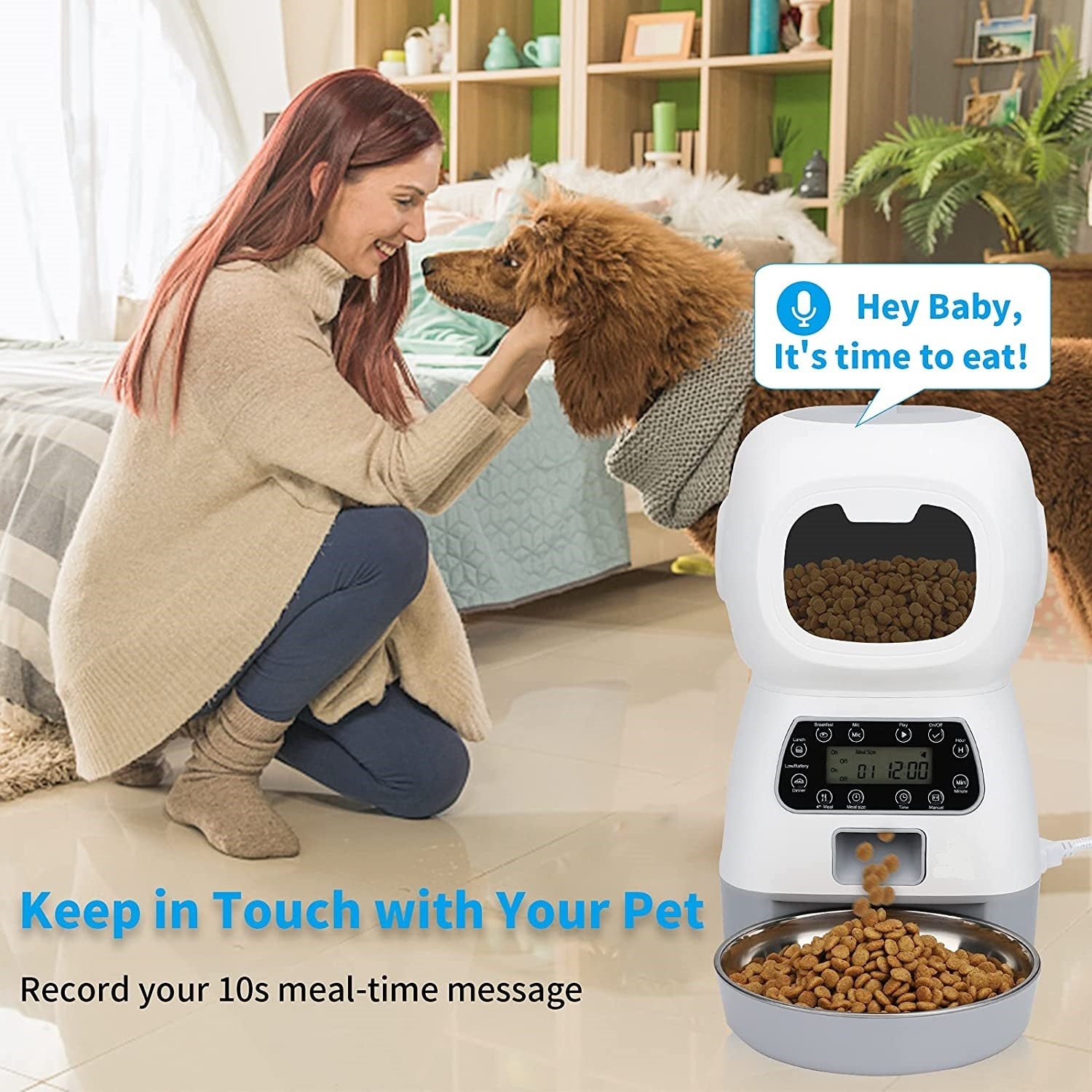 3.5L Automatic Programmable Pet Feeder with Digital Display