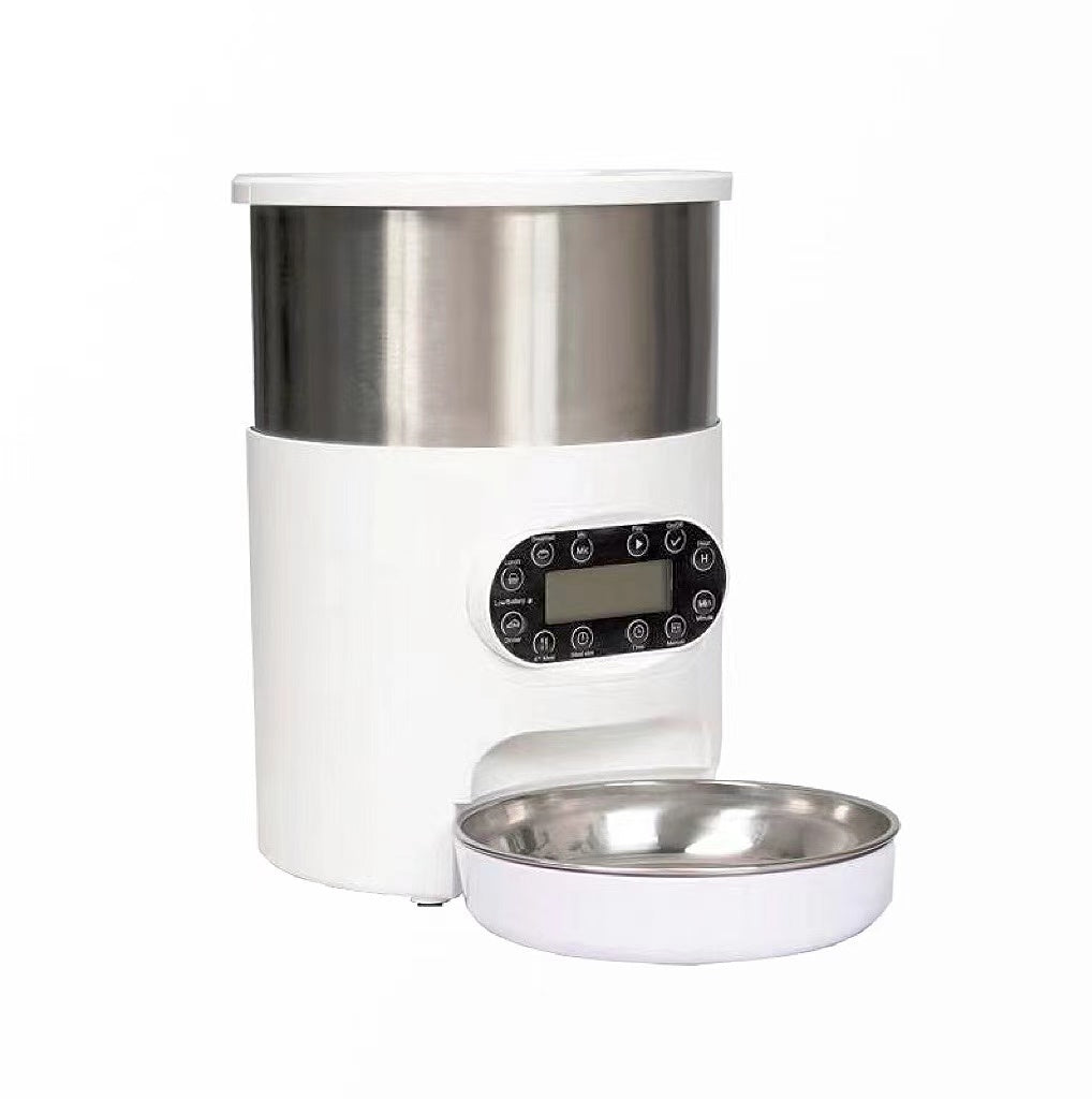 Stainless Steel Electric Automatic Pet Feeder 4.5L