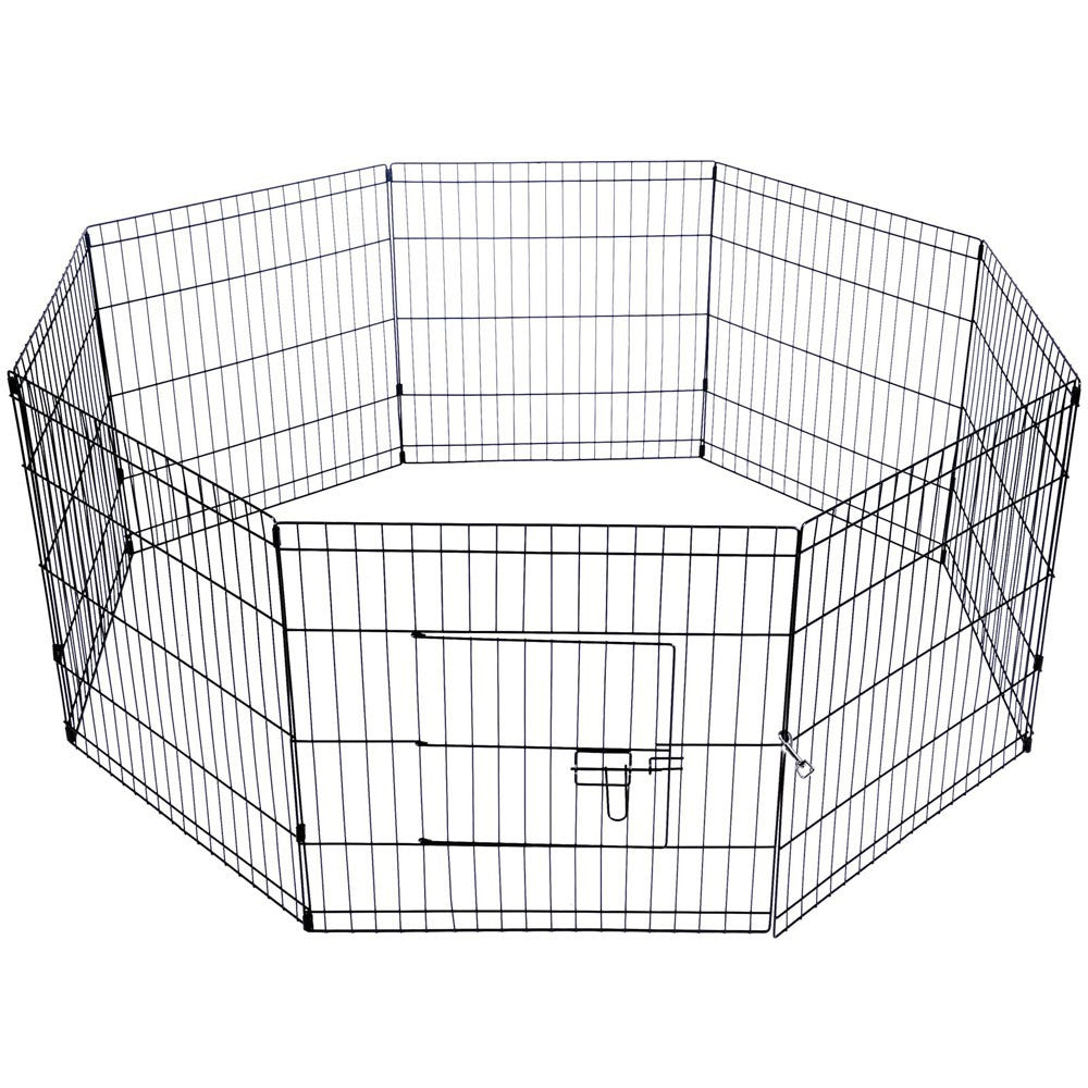 Durable 24' Steel Playpen for Dogs, Rabbits & Pets - YES4PETS