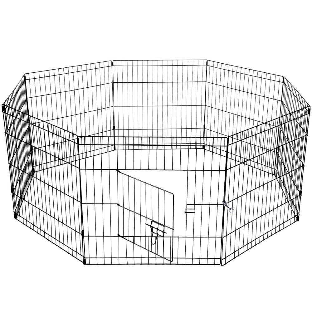 Durable 24' Steel Playpen for Dogs, Rabbits & Pets - YES4PETS