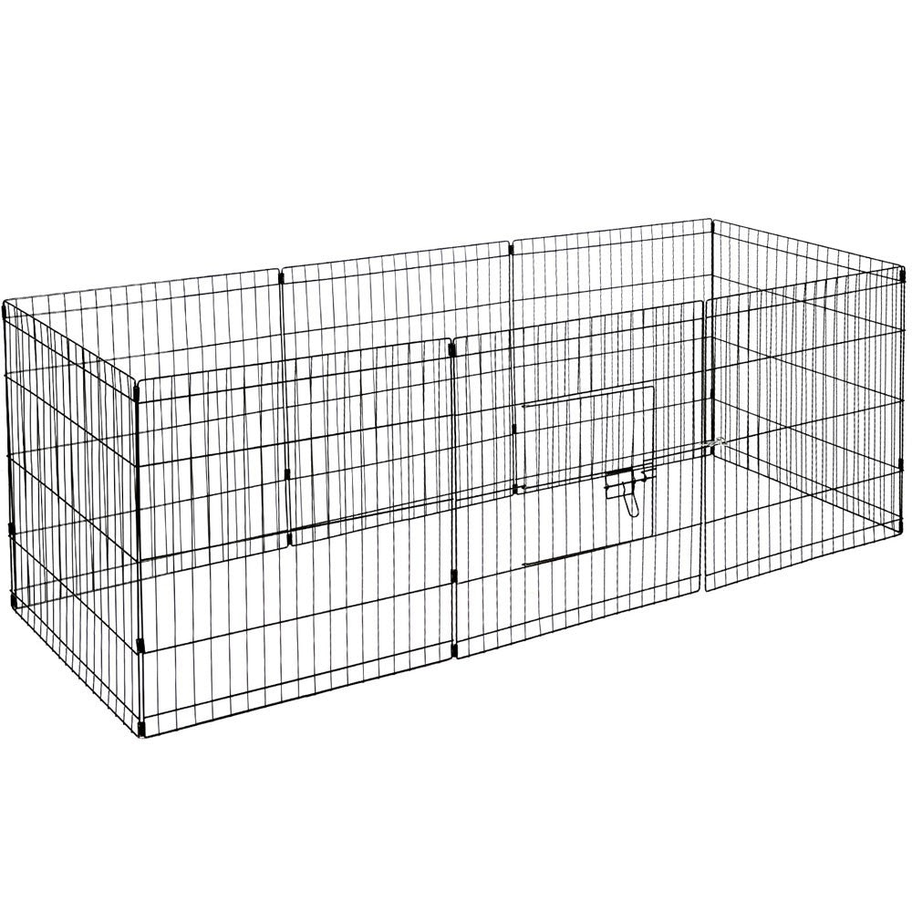 Durable 24' Steel Playpen for Dogs, Rabbits & Pets - YES4PETS