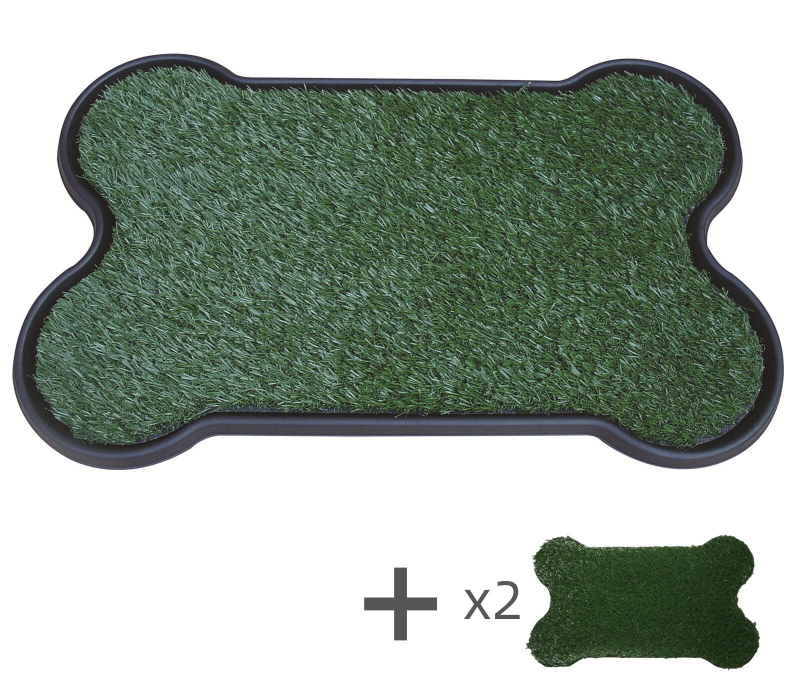 Non-toxic Indoor Dog Training Potty Mat with 3 Grass Pads