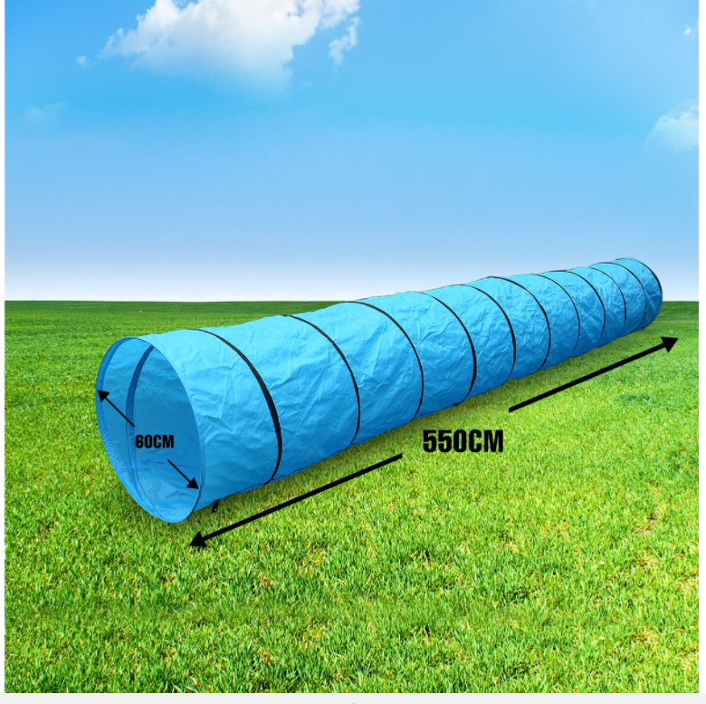 YES4PETS Portable Pet Dog Agility Training Exercise Cat Tunnel Chute with Carry Bag 5M