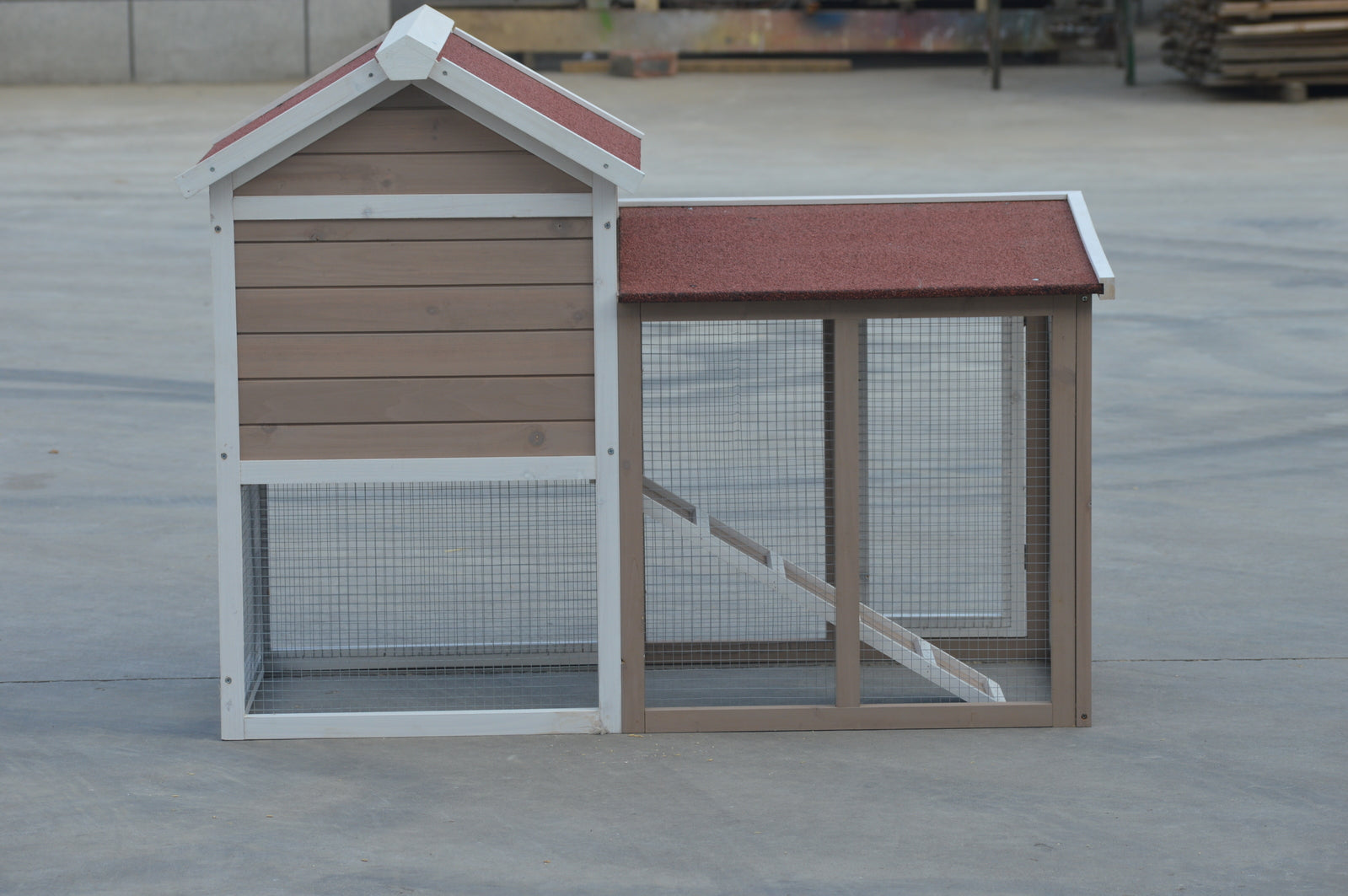 Waterproof Solid Wood Rabbit Hutch Cage for Small Pets YES4PETS