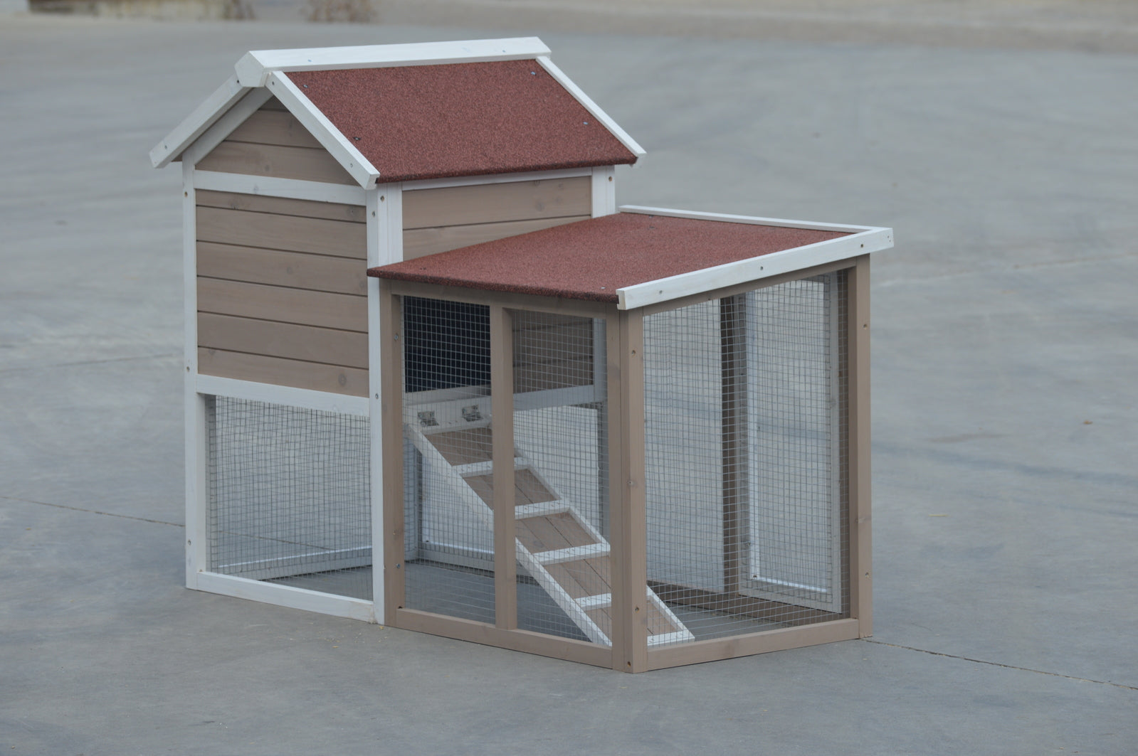 Waterproof Solid Wood Rabbit Hutch Cage for Small Pets YES4PETS