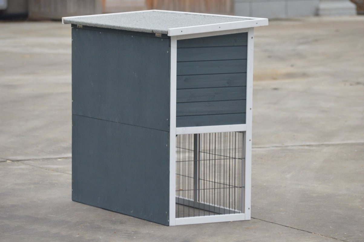 Waterproof Double Storey Rabbit Hutch with Pull Out Tray YES4PETS