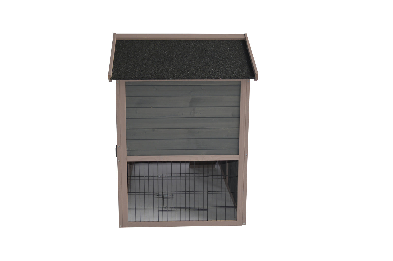 Solid Fir Wood Grey Chicken Coop Rabbit Hutch with Tray