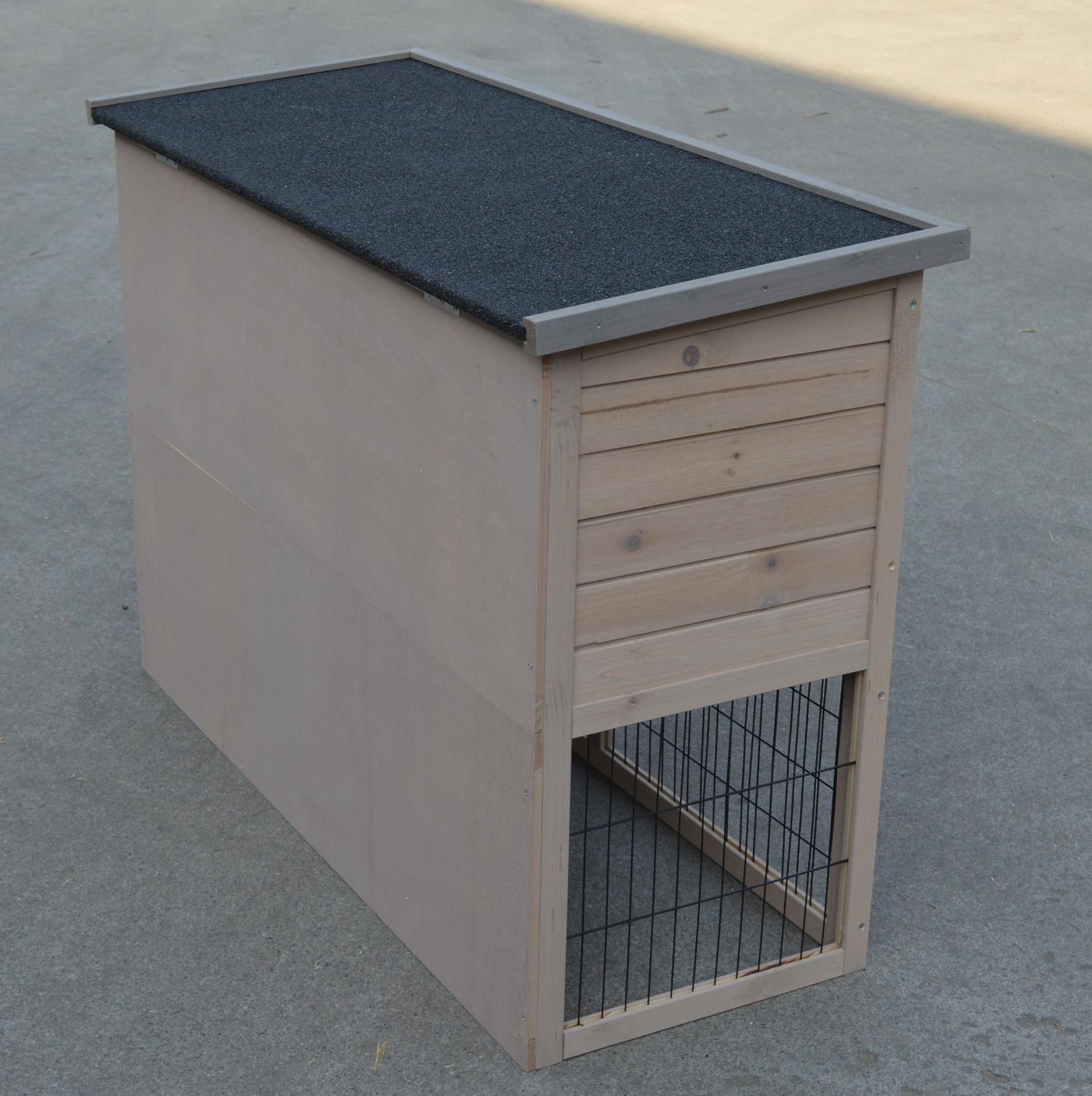 Waterproof Double Storey Rabbit Hutch With Hinged Roof