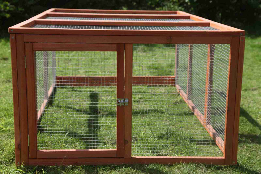 YES4PETS Large Chicken Coop Run Guinea Pig Cage Villa Extension Rabbit Hutch House Pen main image 1