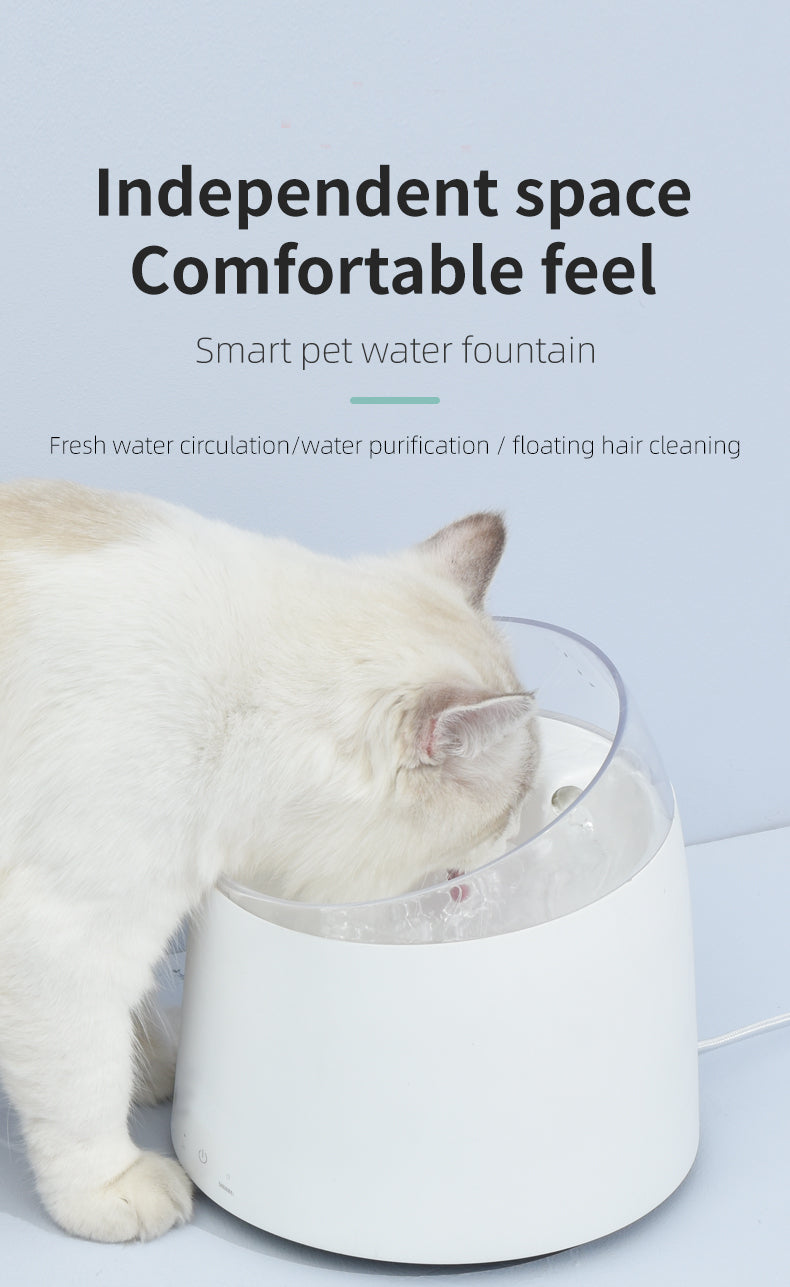 Noise-Free 1.5L Electric Pet Water Fountain with Filtration