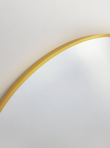 Elegant Gold Arched Metal Mirror 80cm x 100cm