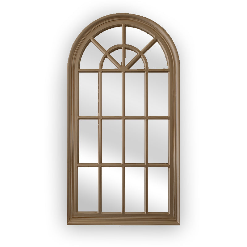 Antique Taupe Arch Window Style Mirror 70x130CM