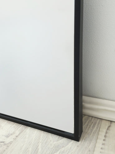 Black Metal Arch Mirror 75x175cm - High-Quality Modern Design