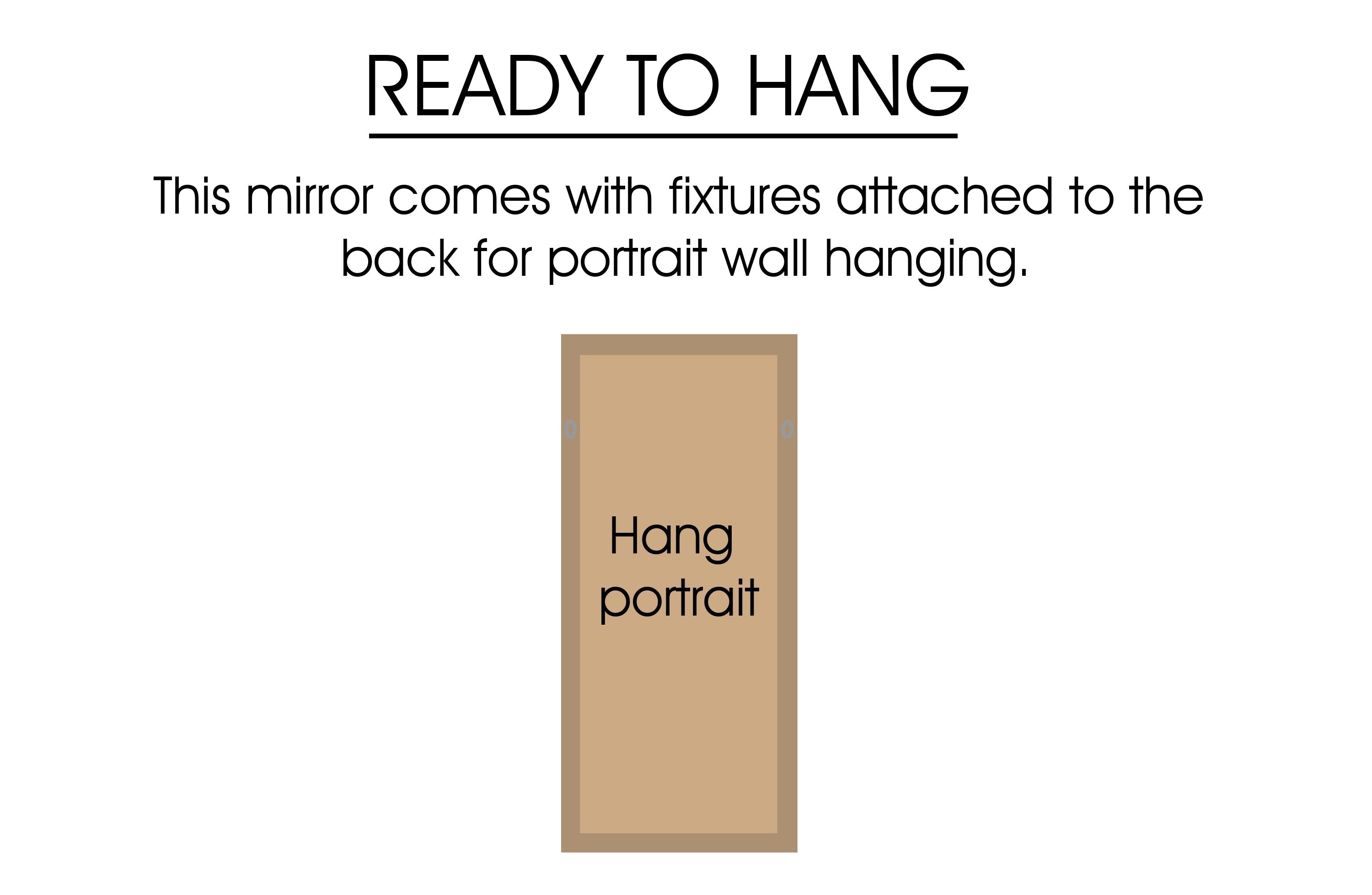 Window Style Mirror - White Circle 100cm