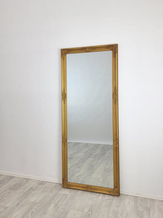 Ornate Gold Provincial Mirror, 70x170cm, High-Quality