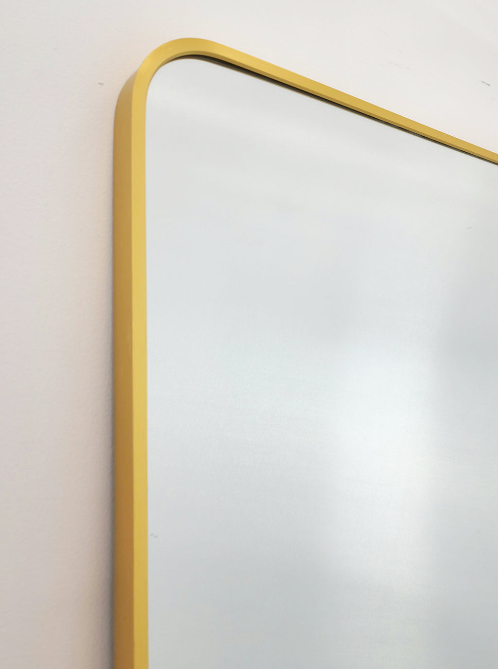 Sleek Gold Metal Rectangle Mirror 80cm x 170cm