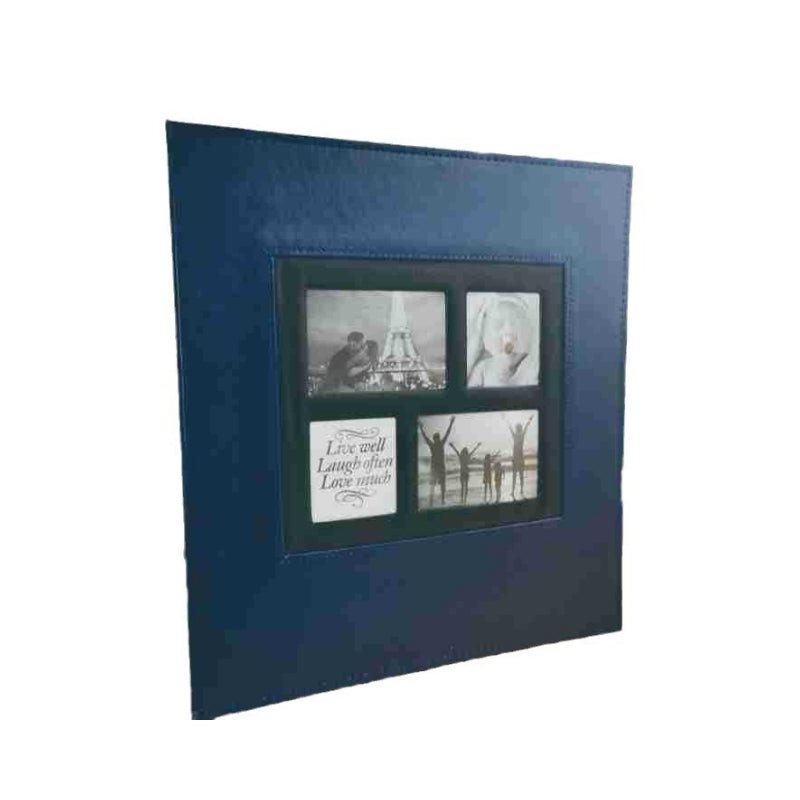 Extra Large 600-Pocket Leather Photo Album - Red
