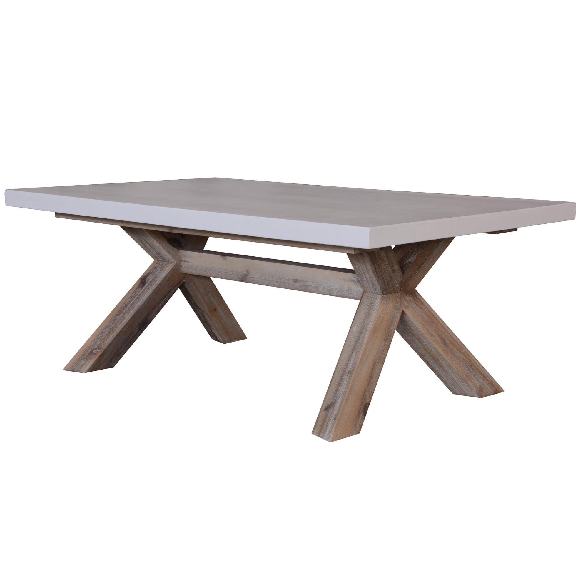 Eco-Friendly 120cm Coffee Table w/ Concrete Top