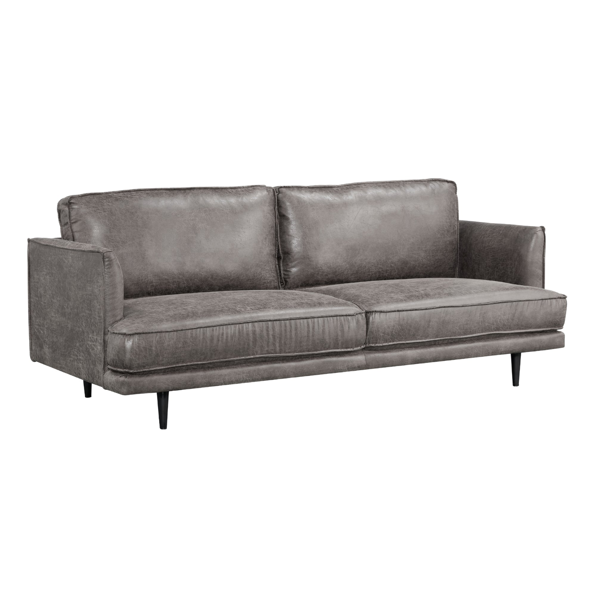 Durable Fabric 3+2 Seater Sofa Set, Cushion Seating, Grey