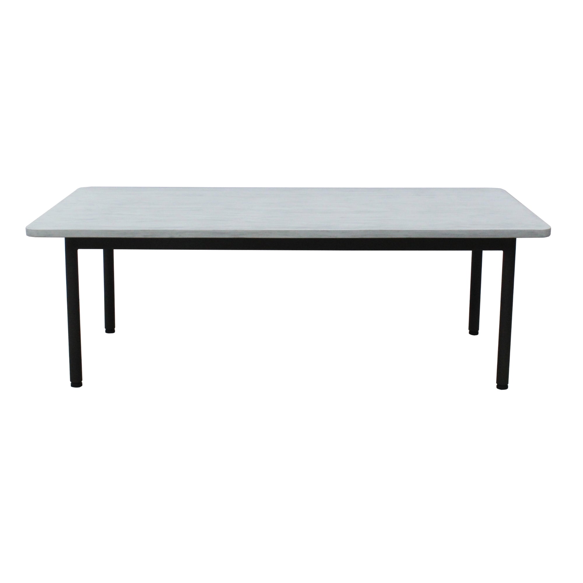 Lara 120cm Outdoor Coffee Table Glass Concrete Top