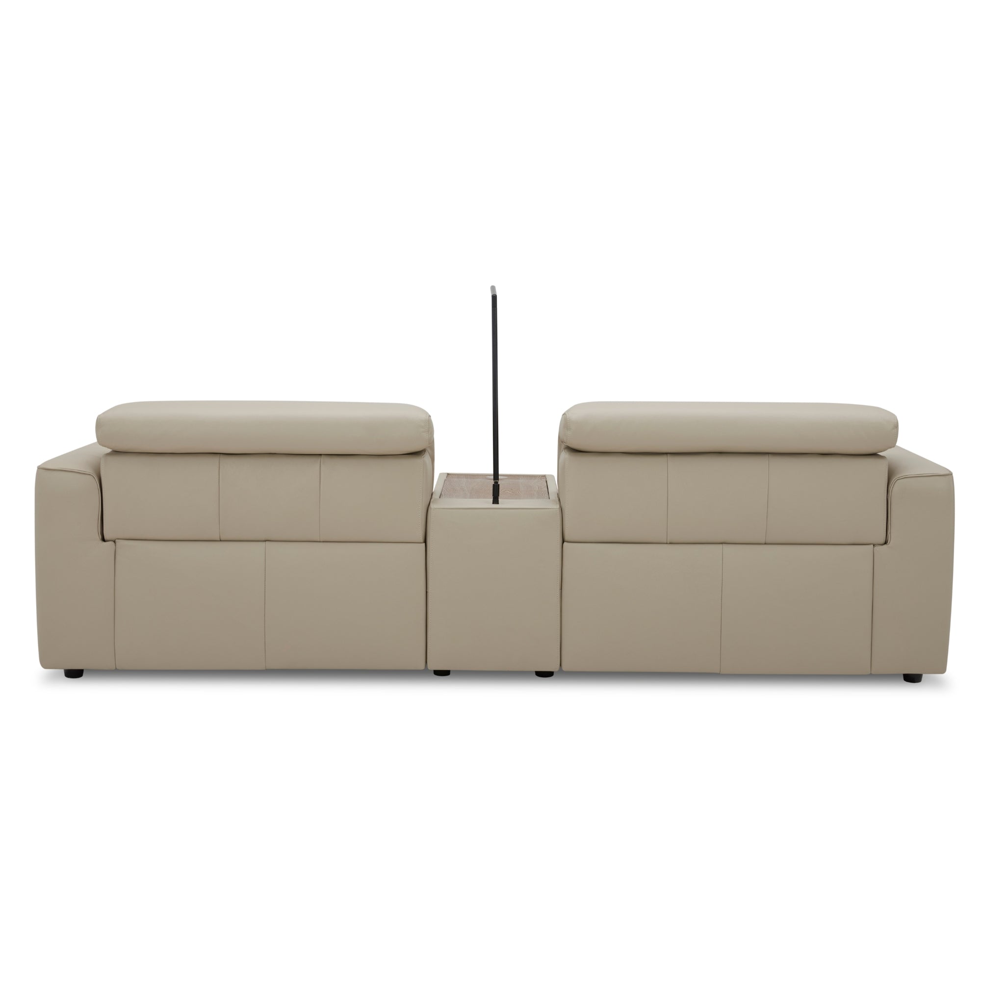 Electric Recliner 2-Seater Leather Home Theatre Lounge Beige