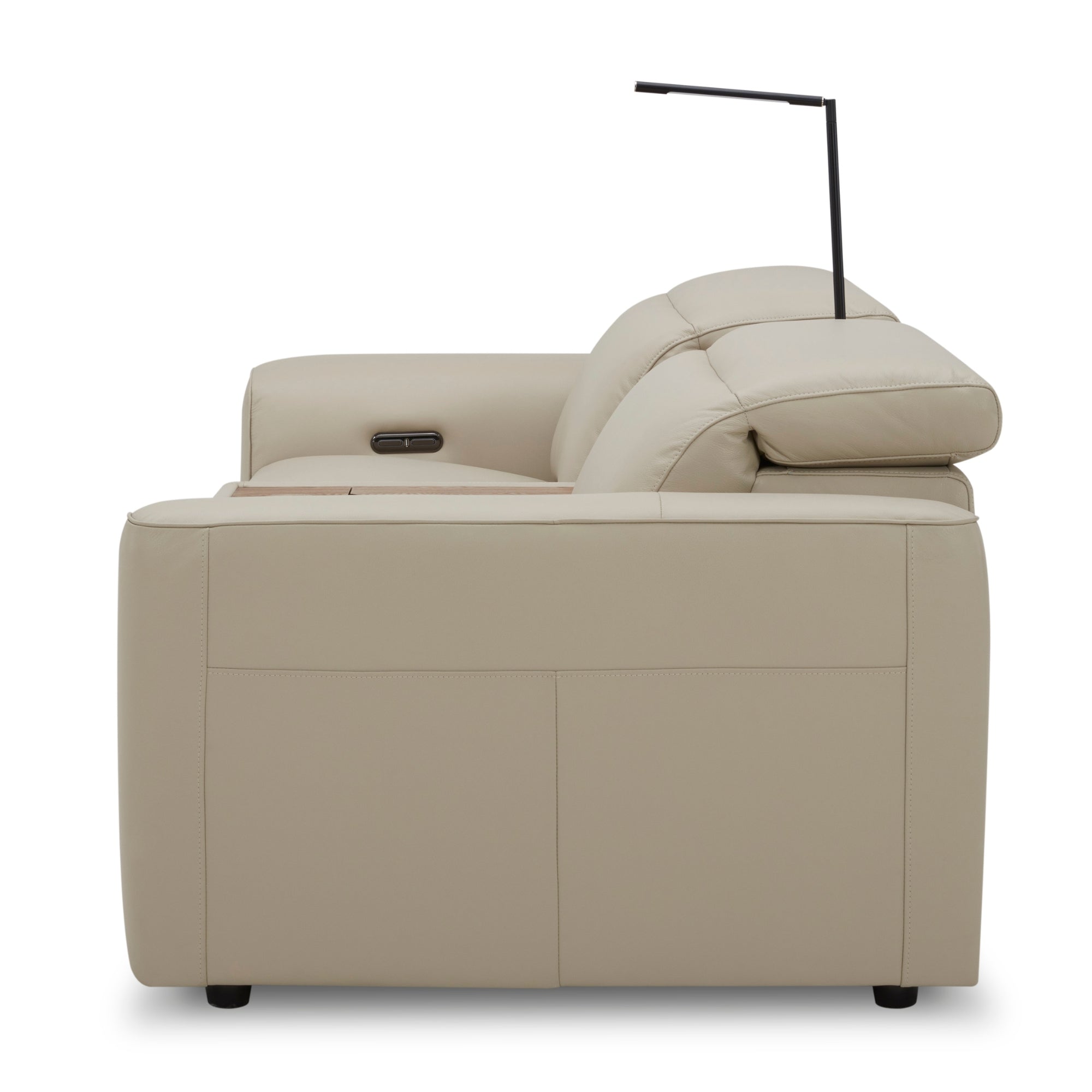 Electric Recliner 2-Seater Leather Home Theatre Lounge Beige