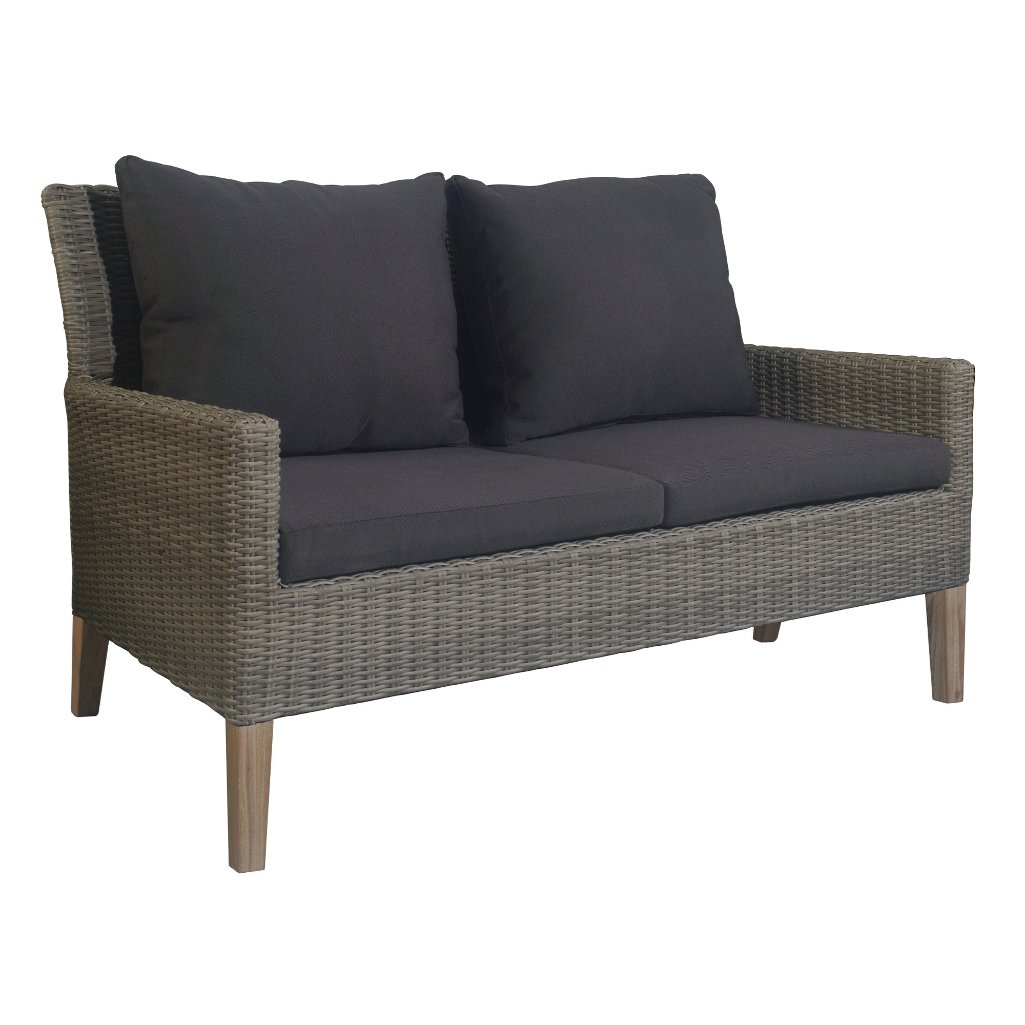 Weather-Proof Rattan Outdoor Sofa Set - 3pc Lounge