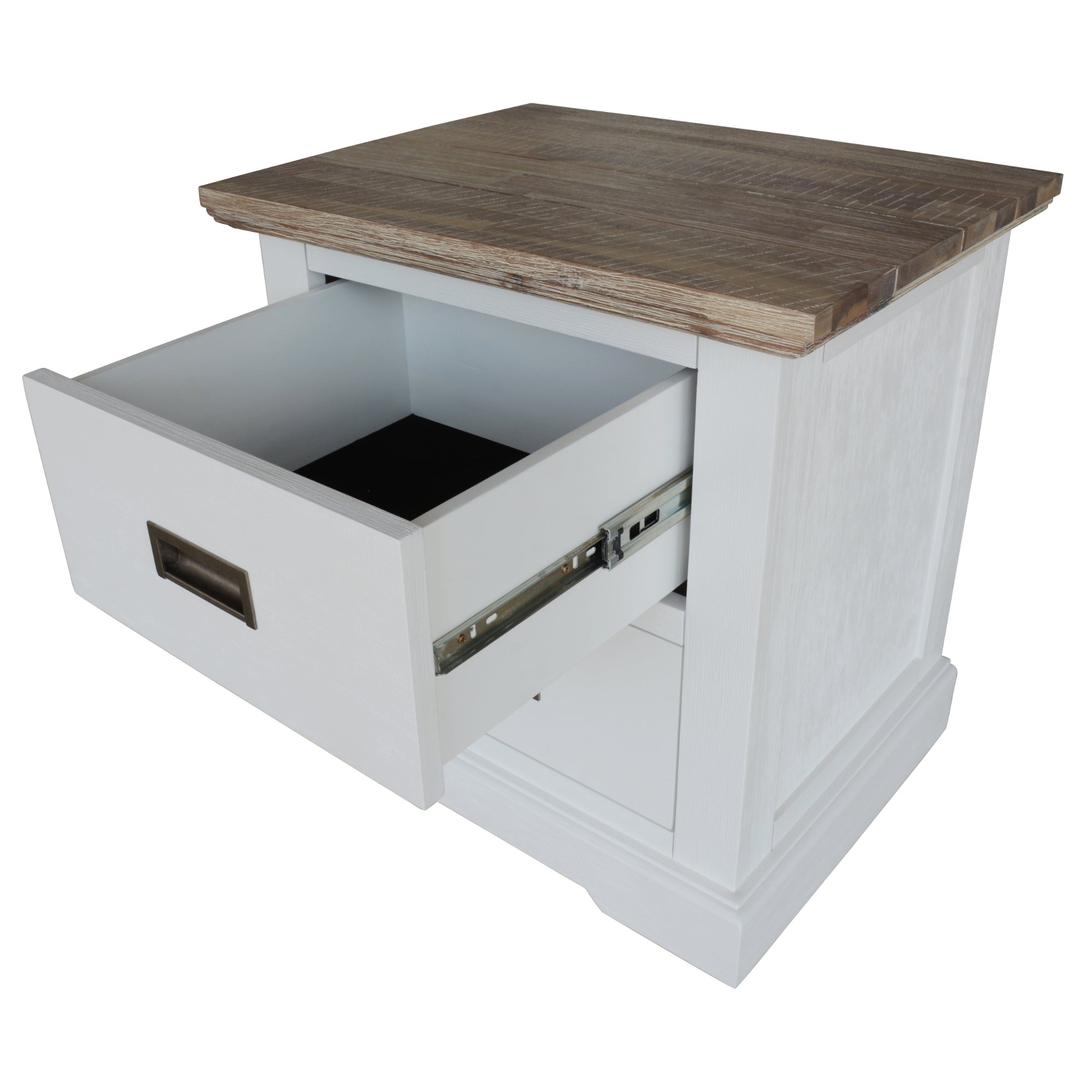 Sustainable 2-Drawer Bedside Table Set, Solid Acacia
