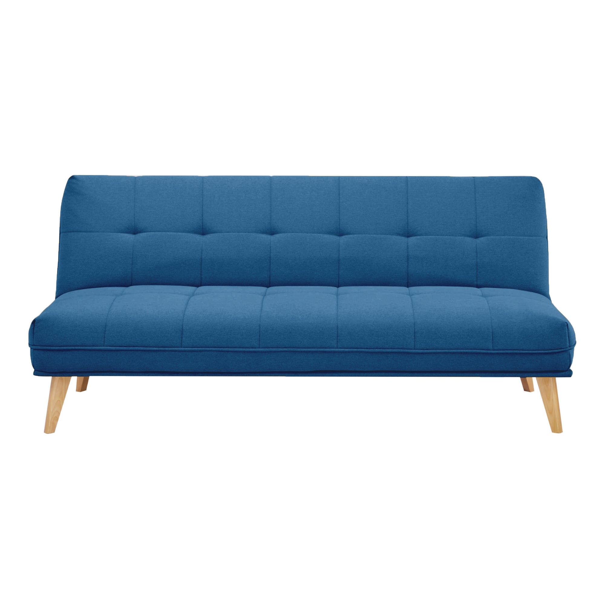 Blue 3-Seater Sofa Bed, Plush Upholstery, Durable Frame - Jovie