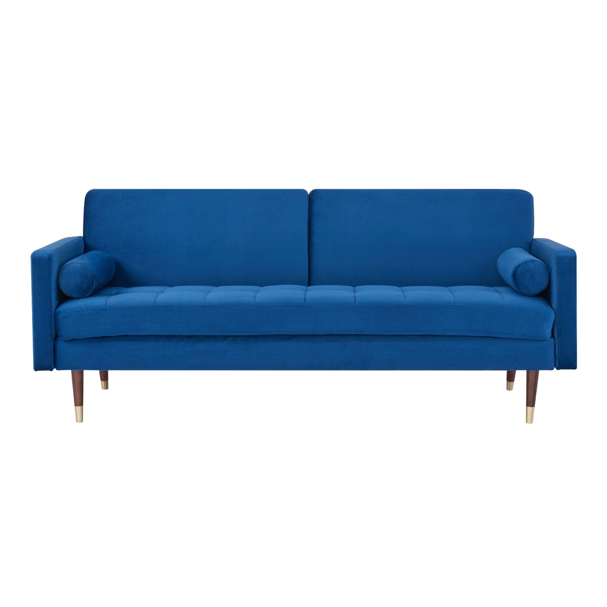 Dark Blue 3-Seater Sofa Bed, 100% Polyester, Scandinavian