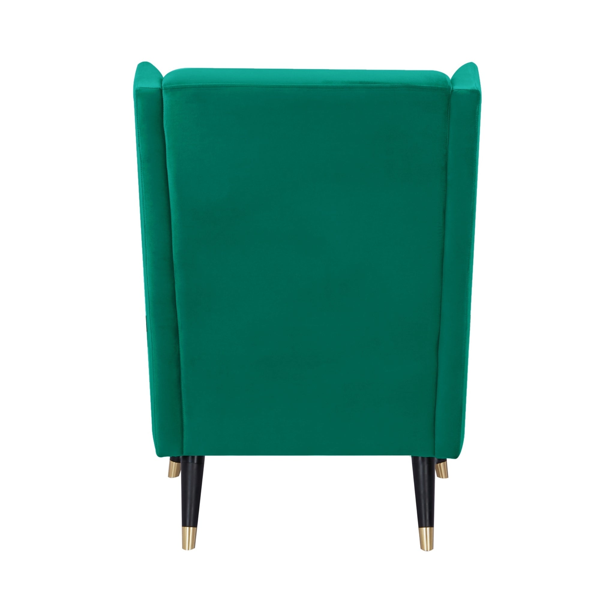 Scandinavian Green Fabric Accent Arm Chairs Set - Sylvia
