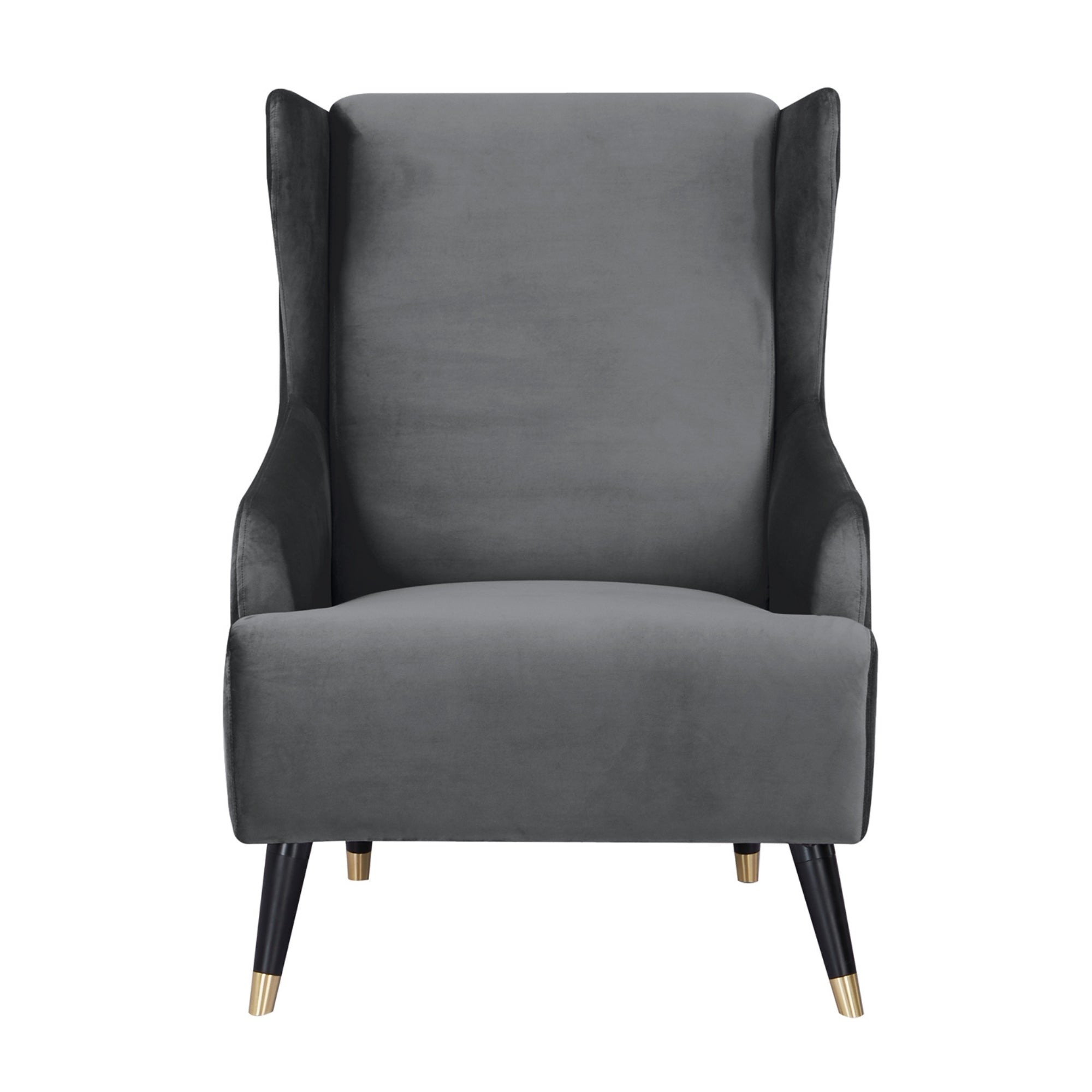 Grey Scandinavian Fabric Upholstered Accent Chair - Sylvia