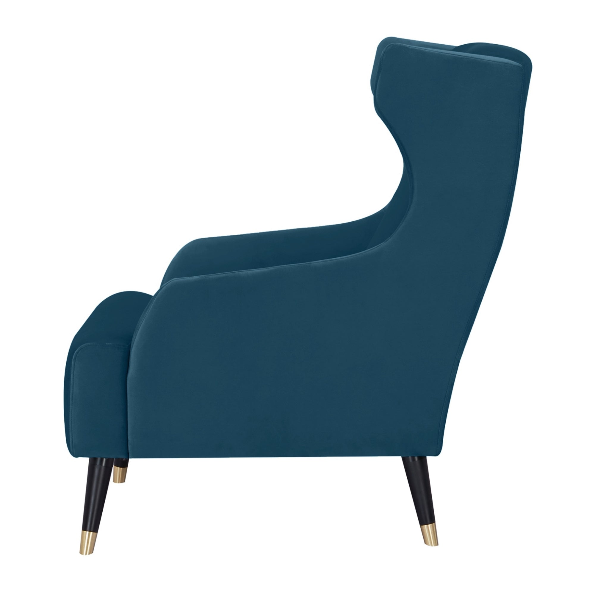 Scandinavian Navy Upholstered Accent Chair - Sylvia