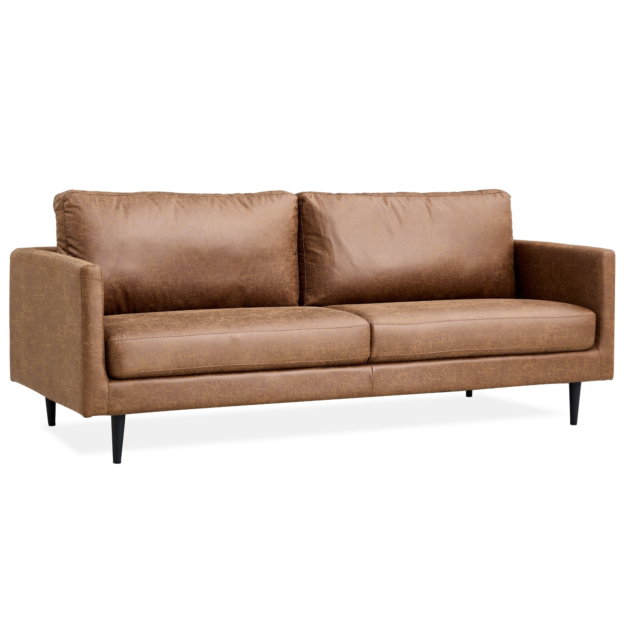 Durable 3-Seater Sofa, Highland Fabric, Steel Frame - Athena