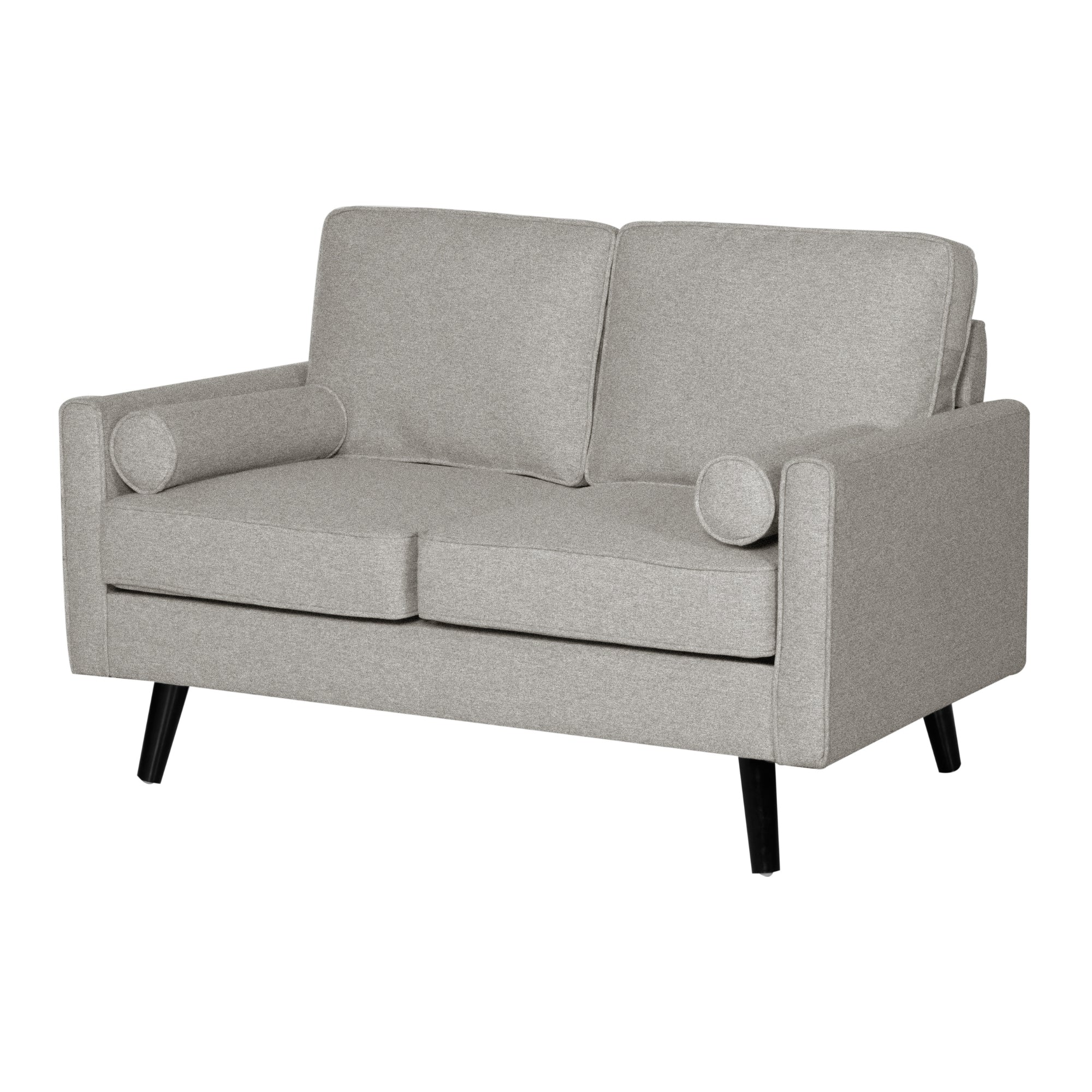 Stylish Light Grey 2 Seater Sofa, Scandinavian Design