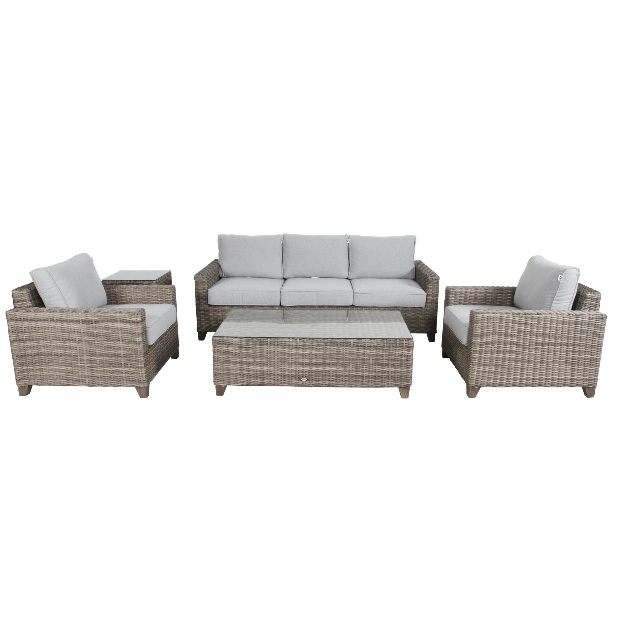 Weatherproof Wicker Rattan 3+1+1 Seater Outdoor Sofa Set