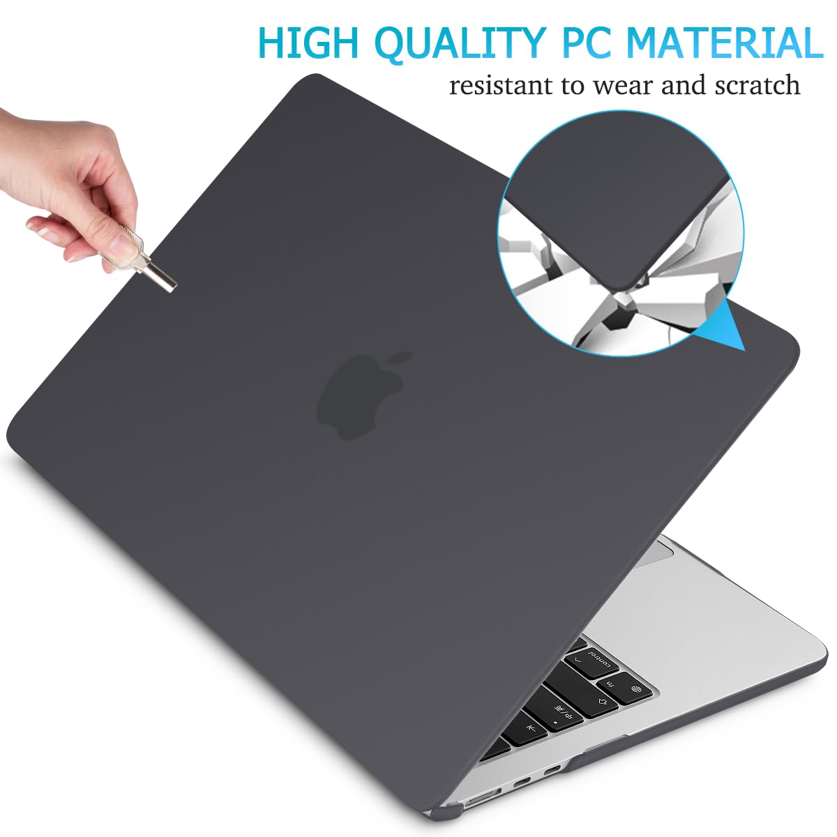 Matte Hard Shell Case & Keyboard Cover for 15" MacBook Air 2023