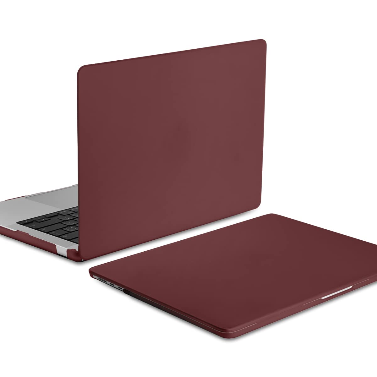 Wine Red Matte Hard Shell Case & Keyboard Cover for 15" MacBook Air M2 2023